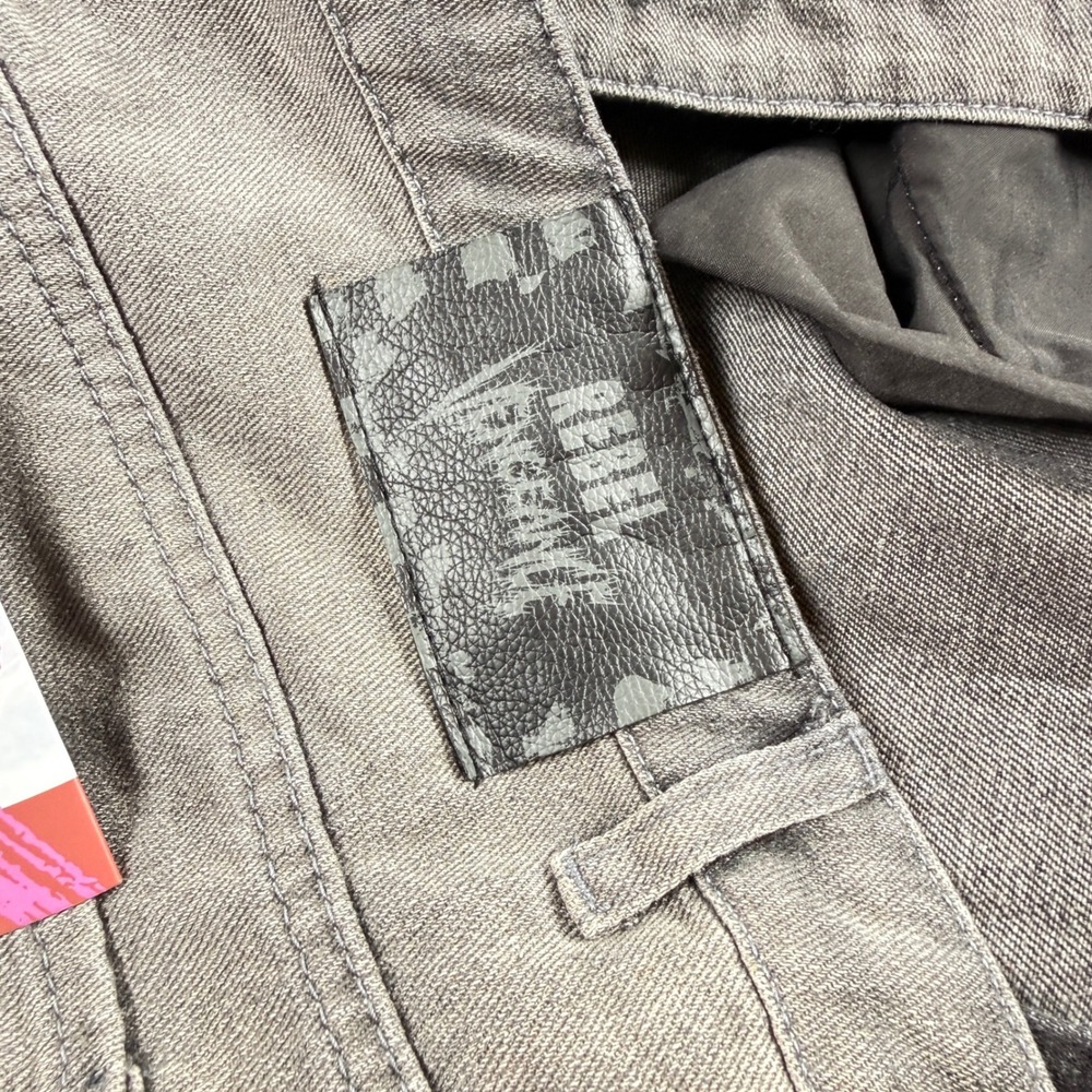 Rebel Vengeance Stacked Jeans Men
44x34 Grey Distressed Wide Leg Baggy Y2K - Picture 13 of 16